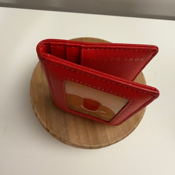 Tory Burch Emerson Foldable Card Case - Poppy Orange - Picture 14 of 16